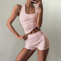 Sports style camisole two-piece set
