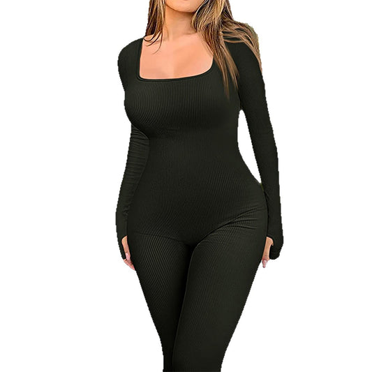 Sports style slim fit spicy girl jumpsuit