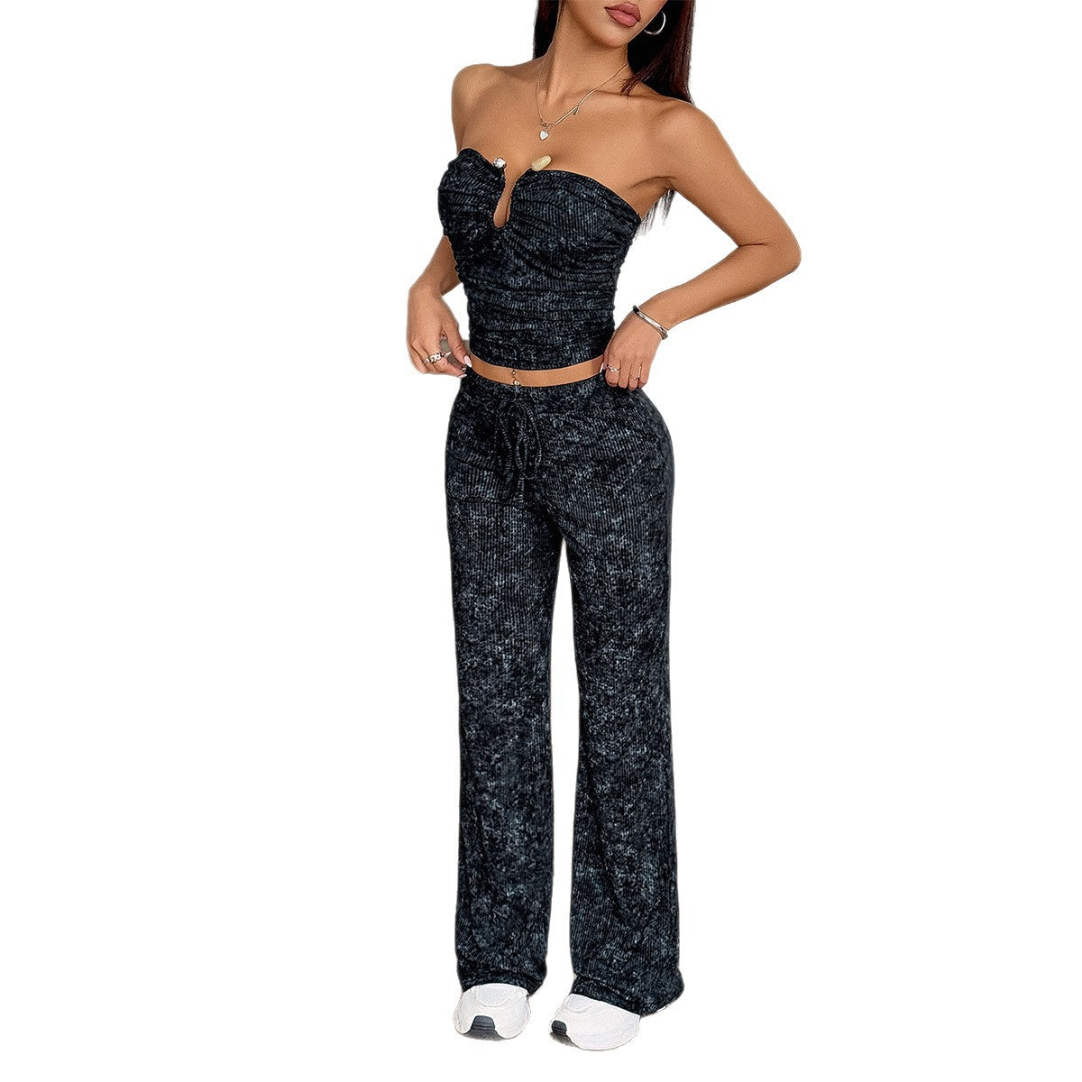 Sexy design vest sports pants set