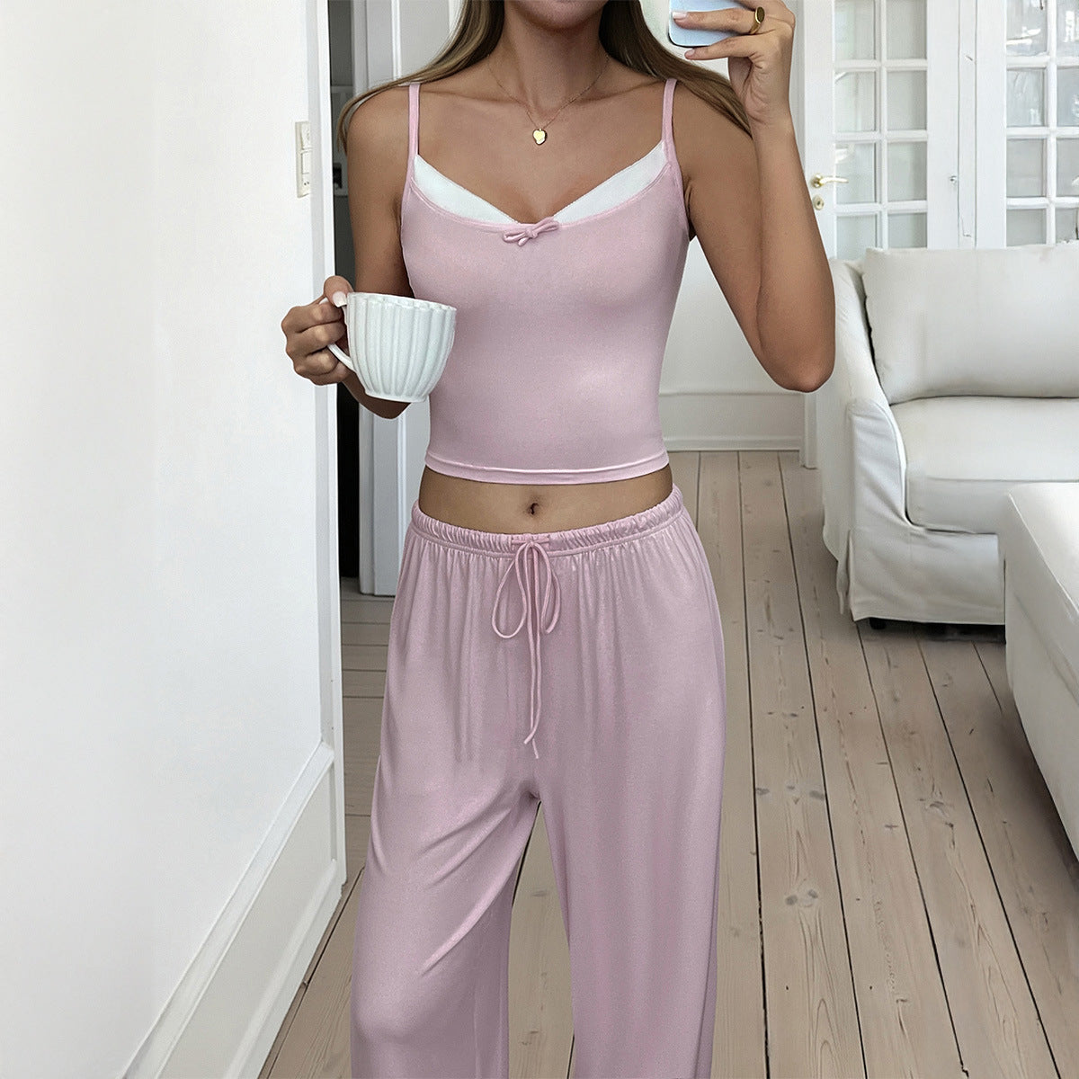 Sports tank top casual pants set