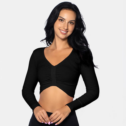 Sports Top Long Sleeve Sports Top Short Fashion Top Women's Wear